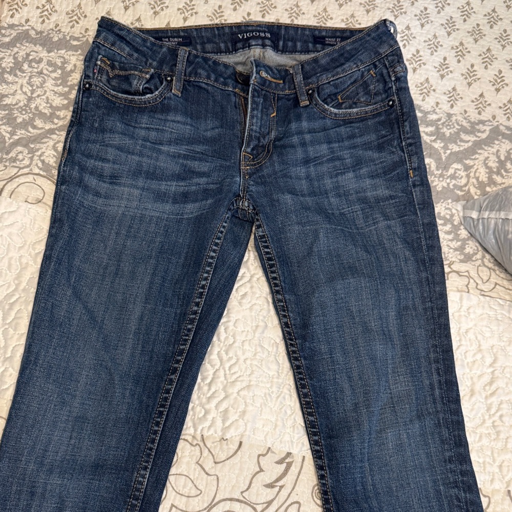 Vigoss Women's Dark Wash Cropped Jeans